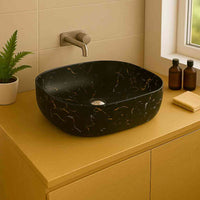 Fuego Countertop Basin Black Stone - Bathroom Store Ireland