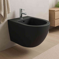 Sinto Hanging Black Bidet - Bathroom Store Ireland