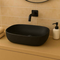 Redondo Countertop Basin - Black - Bathroom Store Ireland