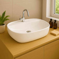 Pereya Countertop Washbasin - White - Bathroom Store Ireland