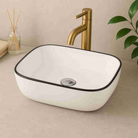 Costa Black Line Countertop Washbasin - Bathroom Store Ireland