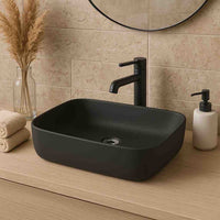 Galera Countertop Basin - Black Matt - Bathroom Store Ireland