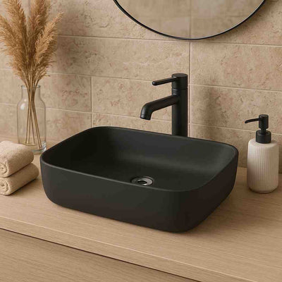 Galera Countertop Basin - Black Matt - Bathroom Store Ireland