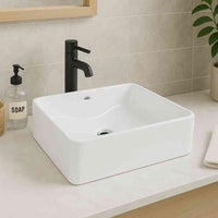 Castor Countertop Washbasin - White - Bathroom Store Ireland