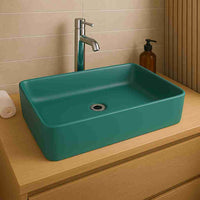Pasana Countertop Washbasin - Green - Bathroom Store Ireland