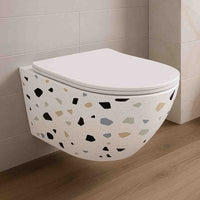 Nebula - Slim Stone Wall Hung Toilet - Bathroom Store Ireland