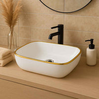 Costa Gold Line Countertop Washbasin - Bathroom Store Ireland