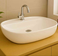 Pereya Grande Countertop Washbasin - White - Bathroom Store Ireland