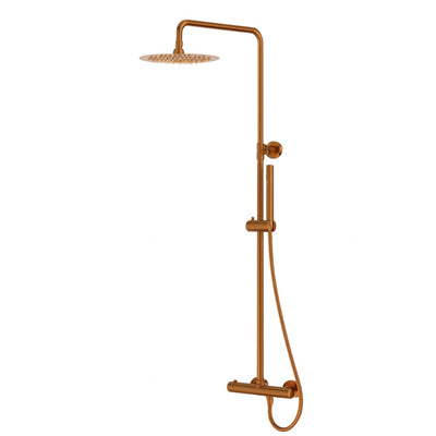 Orion Rain Shower Set — Brushed Copper