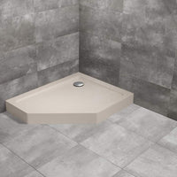Doros PT E Compact Shower Tray - White Acrylic Left - Radaway