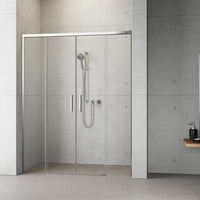 IDEA 8 DWD Shower Door - Chrome - 1400mm - Bathroom Store