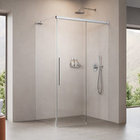 Radaway Idea 8 QL KDJ Shower Enclosure – 8mm Glass, Polished Chrome - 1000mm Left - Radaway