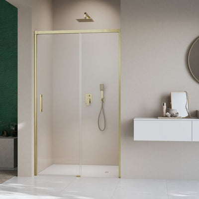 IDEA 8 DWJ - Brushed Gold - 1000mm LEFT - Radaway