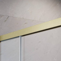 Radaway Idea KDJ Shower Enclosure – Brushed Gold, 6mm Glass - 1000mm Left - Radaway