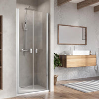 DWD Easy Access Shower Door – Wide Opening & Low Threshold - chrome 700mm - Radaway