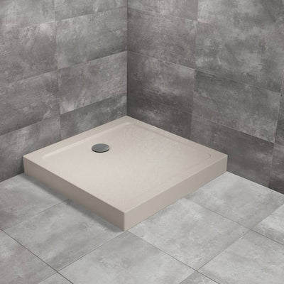 Doros C Compact Shower Tray - White Acrylic 800 x 800 - Radaway