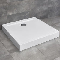 Doros C Compact Shower Tray - White Acrylic 900 x 900 - Radaway