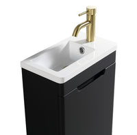 Accera Mini Floor Standing Vanity Unit - Silk Black - Bathroom Store Ireland