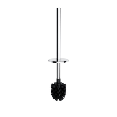 Omnires Modern Project Freestanding Toilet Brush Chrome front view
