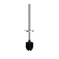 Omnires Modern Project Freestanding Toilet Brush Chrome front view