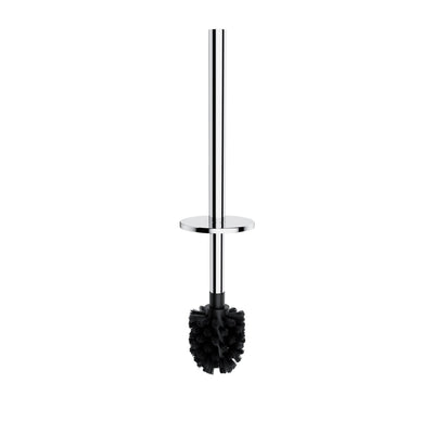 Omnires Modern Project Freestanding Toilet Brush Chrome front view