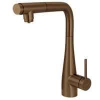 Deante Eridan Kitchen Tap with Water Filter & Pull-Out Spout - Brushed Bronze - Deante