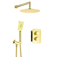 Therm Concealed Shower Set with Thermostatic Box - gold - Deante