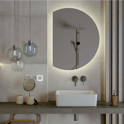 Laso 80x60cm Oval LED Bathroom Mirror with Bevelled Edge