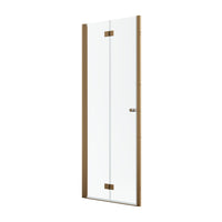 Radaway NES DWB Brushed Copper Bifold Shower Door – 6mm Glass - 700mm Left - Radaway