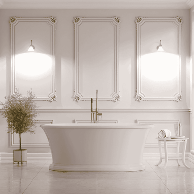 Traditional Freestanding Bathtub – White, Style, Classic Oval - Bathroom Store