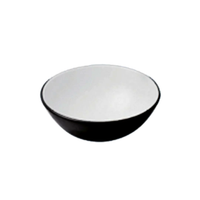 Twilight Countertop Basin - Black/White - Glacier Ceramic