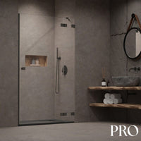 Radaway Essenza Pro DWJ Shower Door - Brushed Gunmetal
