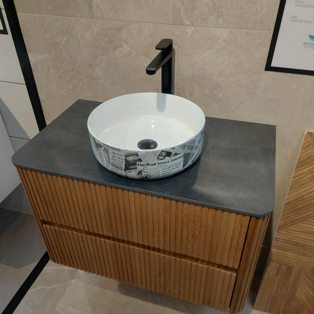 Ex Display Papel Countertop Basin White
