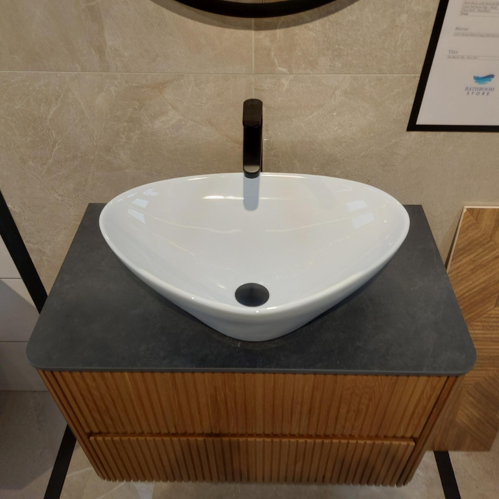Ex Display Triango Countertop Basin White
