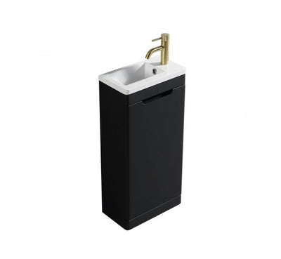 Accera Mini Floor Standing Vanity Unit - Silk Black