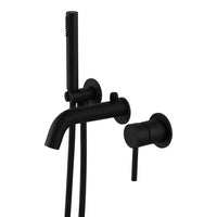 Orion Concealed 4-Hole Bath & Shower Mixer - black-matt - Bathroom Store