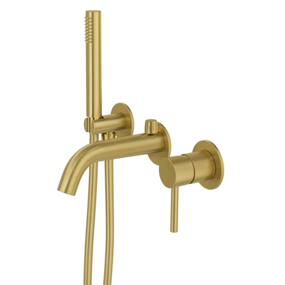 Orion Concealed 4-Hole Bath & Shower Mixer — Brushed Gold