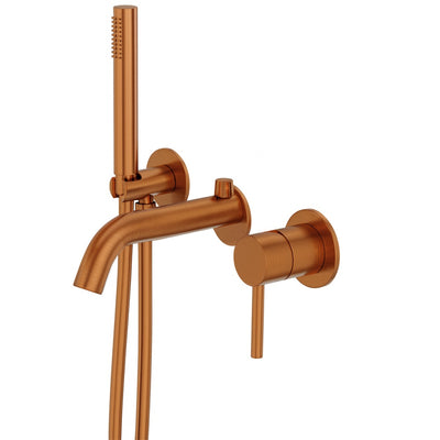 Orion Concealed 4-Hole Bath & Shower Mixer — Brushed Copper