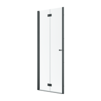 Radaway NES DWB Black Bifold Shower Door – 6mm Glass - 700mm Left - Radaway