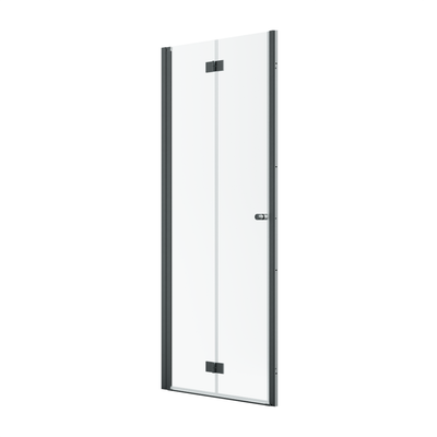 Radaway NES DWB Black Bifold Shower Door – 6mm Glass - 700mm Left - Radaway