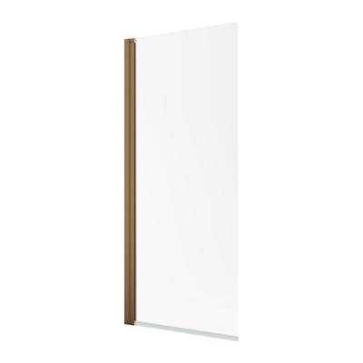 Radaway NES PNJ I Brushed Copper Bath Screen - 500mm Left - Radaway