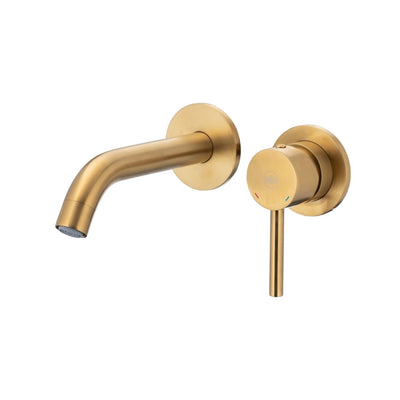 Moza Concealed Basin Mixer — Brushed Gold