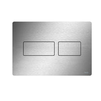 TECEsolid metal toilet flush plate - Matt Black - brushed-stainless-steel - Bathroom Store Ireland
