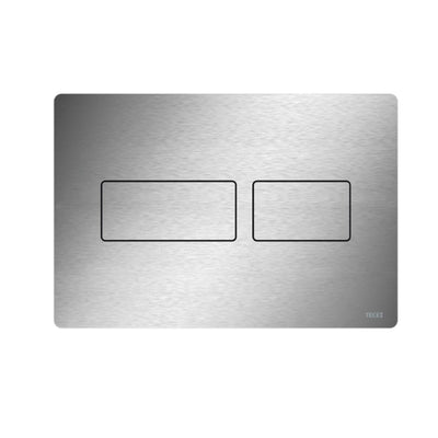 TECEsolid metal toilet flush plate - Matt Black - brushed-stainless-steel - Bathroom Store Ireland