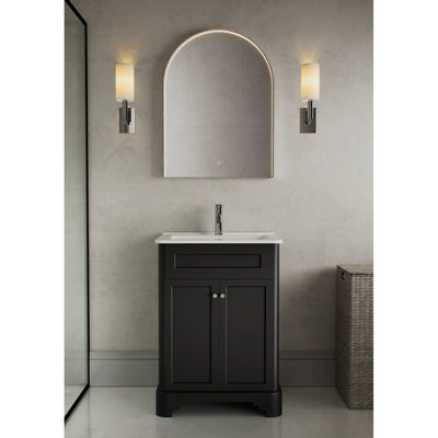 Galanta Black floor standing vanity unit in bathroom