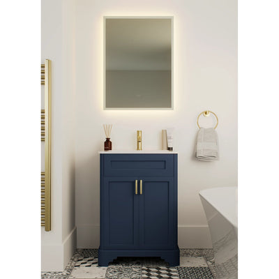 Galanta Blue floor standing vanity unit in bathroom