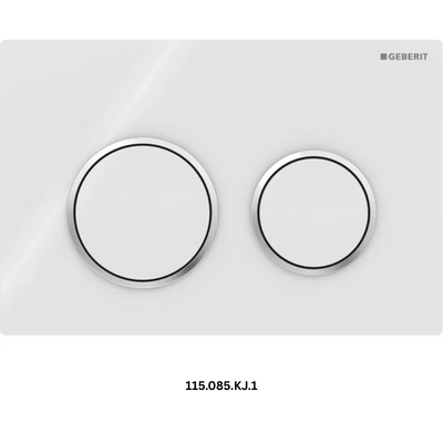 Omega 20 Flush plate - White & Chrome - Geberit