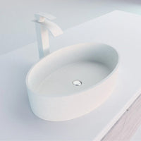 Granite White Basin Side View