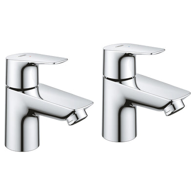 GROHE BauEdge Basin Pillar Tap - Chrome