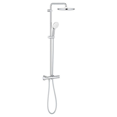 GROHE Tempesta Cosmopolitan System 250 Round Thermostatic Shower System - Chrome